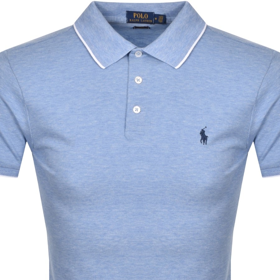 Alternative Image for ProductRalph Lauren Slim Fit Polo T Shirt Blue2